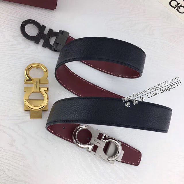 菲拉格慕男士皮帶 Ferragamo雙面牛皮腰帶  jjp2128
